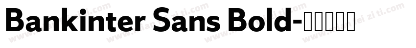 Bankinter Sans Bold字体转换